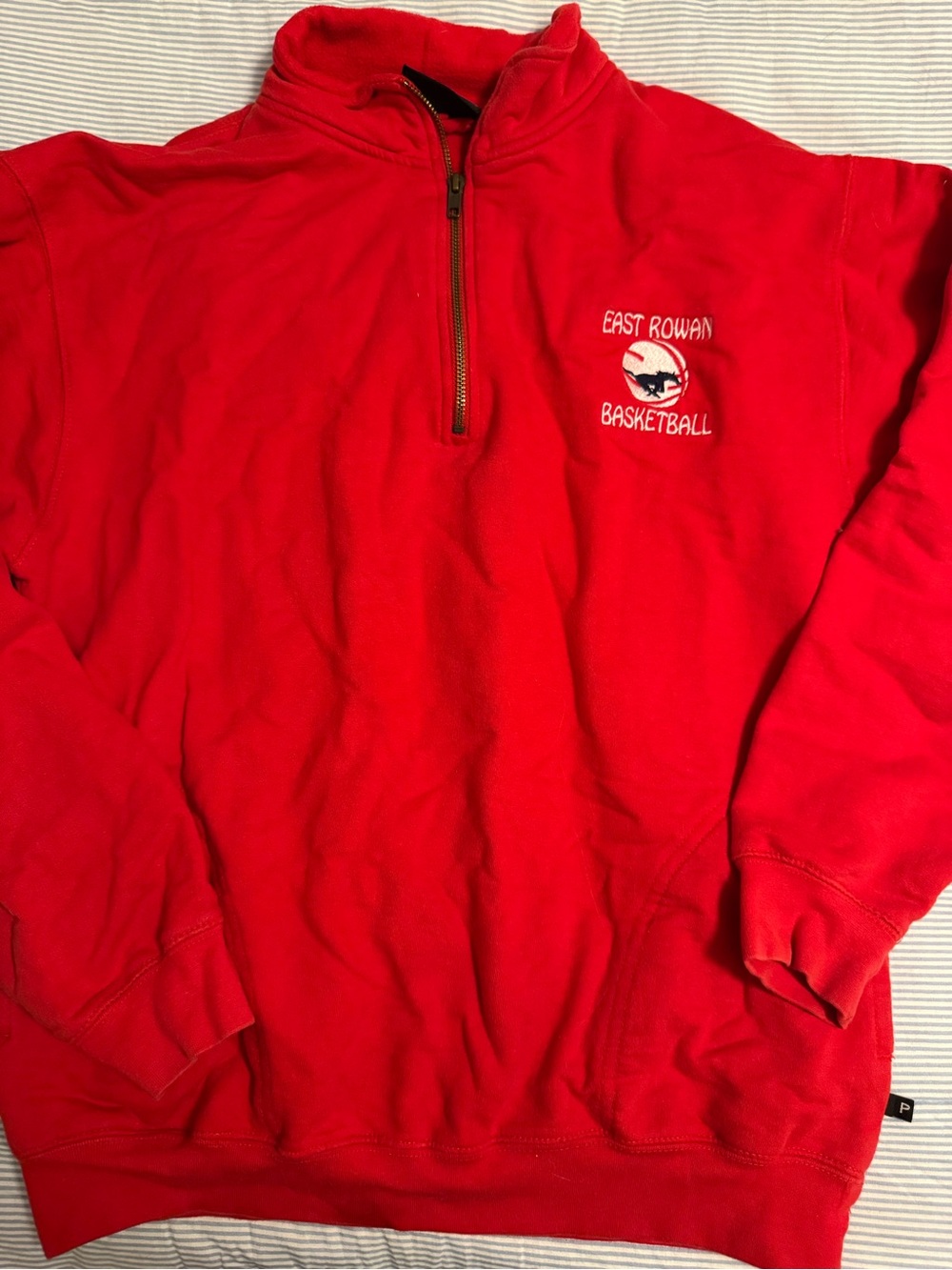 East Rowan Basketball Red Quarter-Zip Pullover